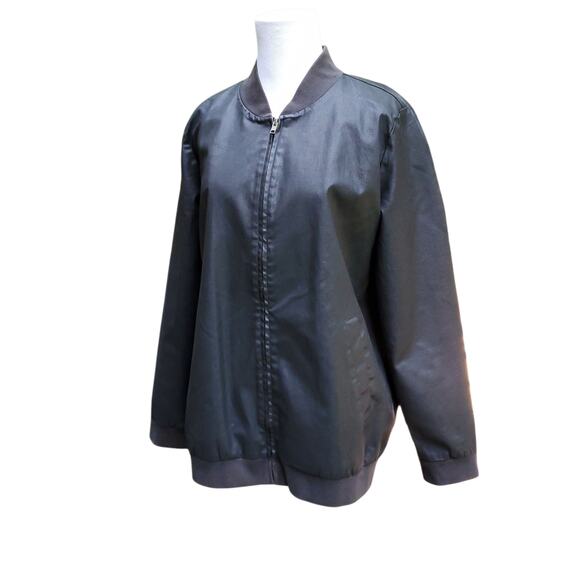 Eileen Fisher Black Organic Cotton Jacket Full Zip Front Two Pockets Size S - Picture 8 of 15